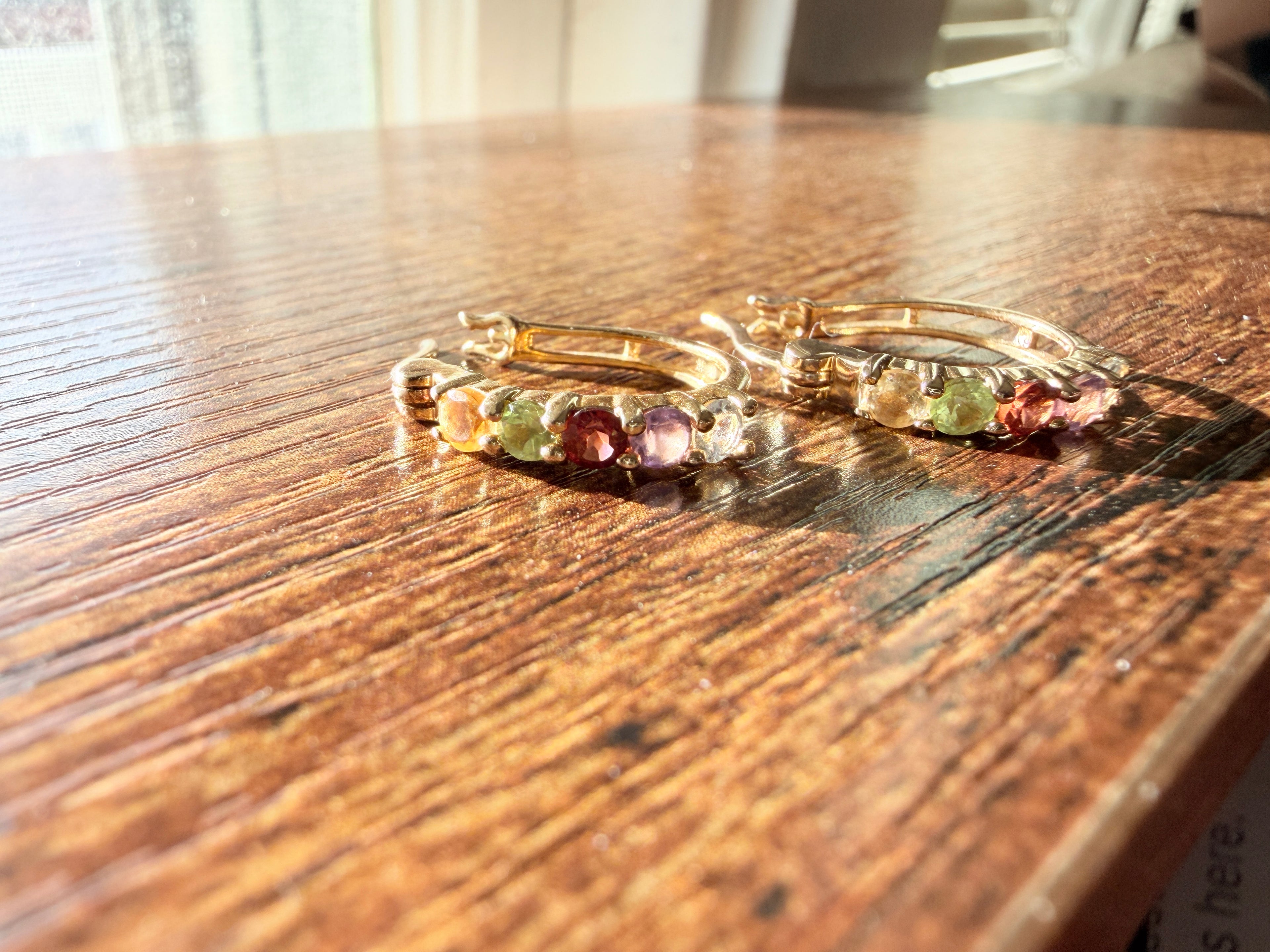 Sterling Silver Gemstone Earrings